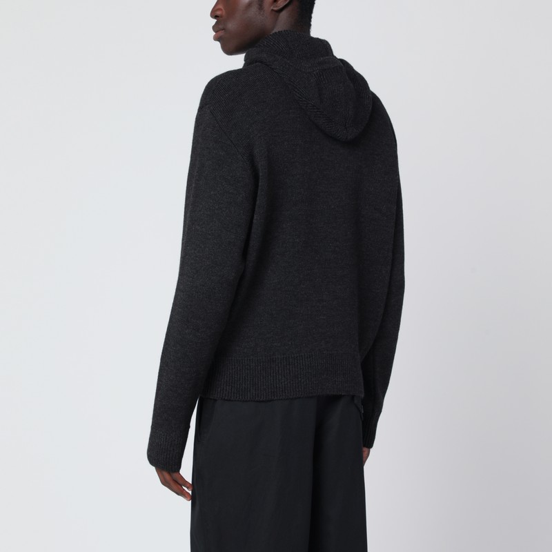 Lemaire Brown Hooded Sweater In Brown