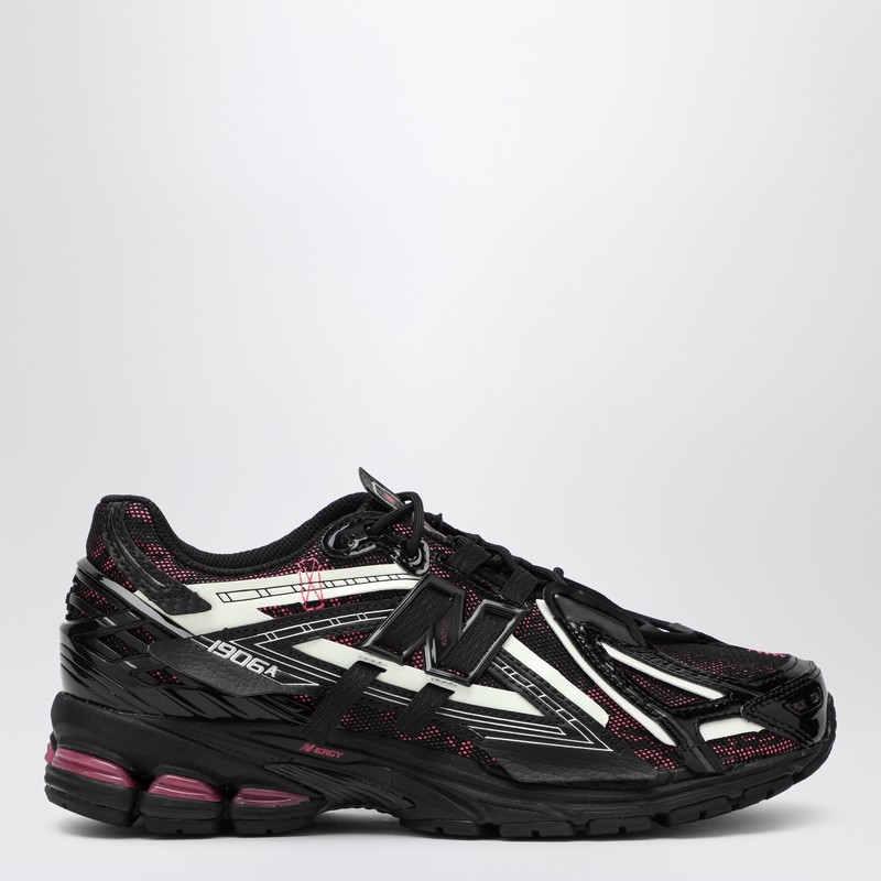 New Balance Mesh Panel Sneakers Rubber Outsole In Black