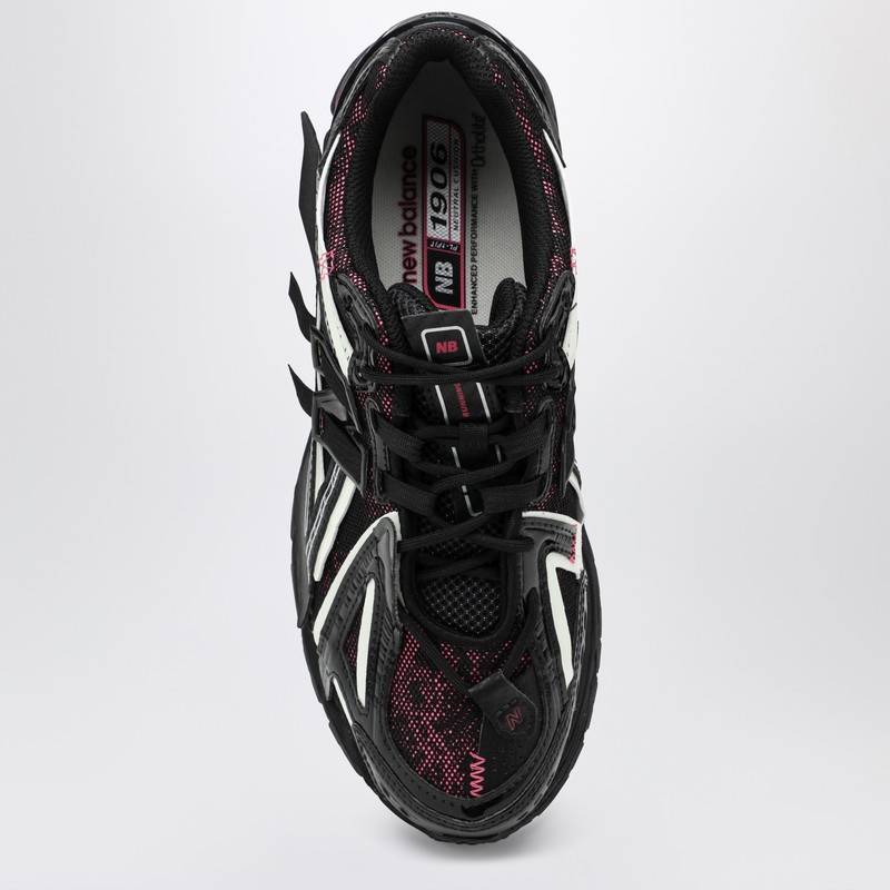 New Balance Mesh Panel Sneakers Rubber Outsole In Black