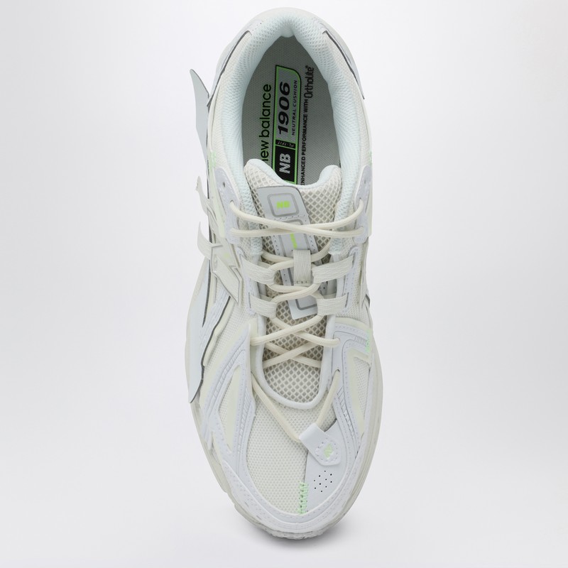New Balance Mens White White Mint Flash 1906a Mesh Low-top Trainers In White