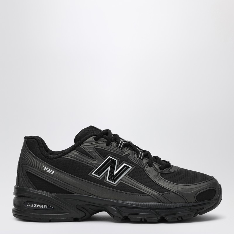 New Balance 740 Black/silver Metallic Sneakers In Black