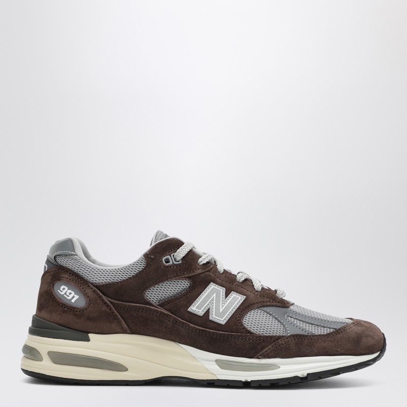 Made in UK 991v2 sneakers in brown/grey