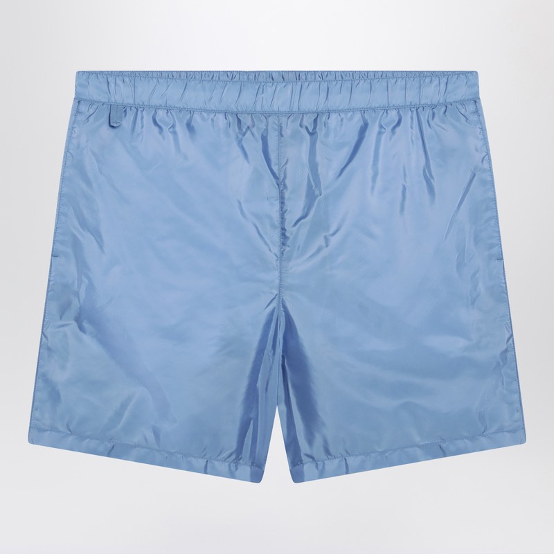 Light blue Re-Nylon swim shorts