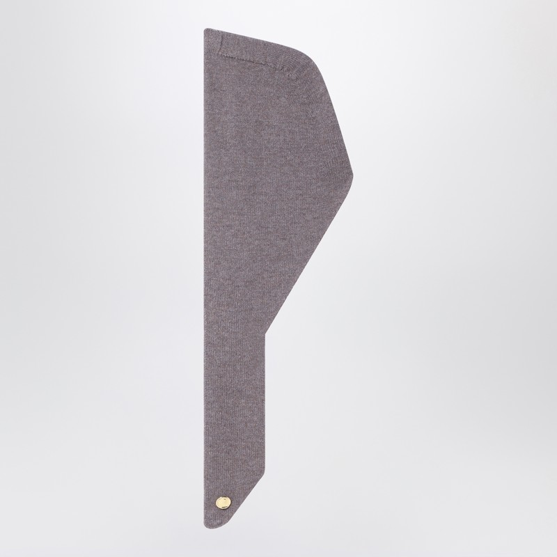 Brown cashmere balaclava