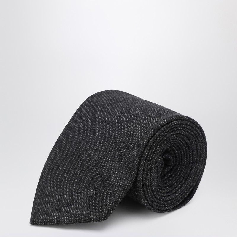 Anthracite Wool Tie
