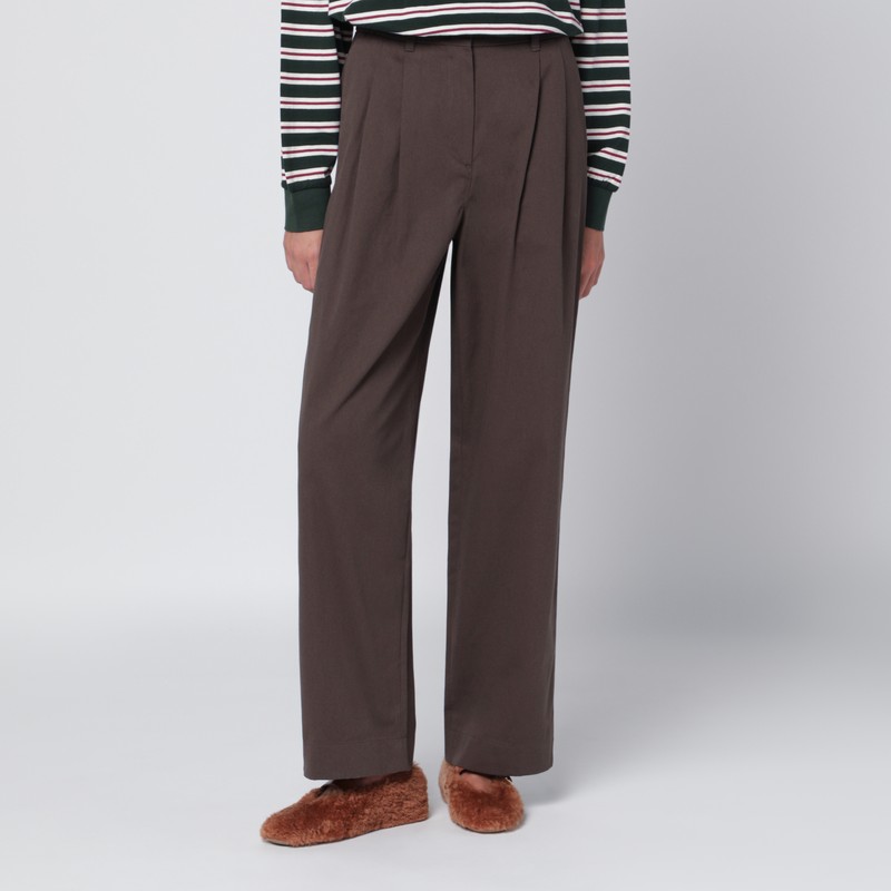Brown cotton trousers