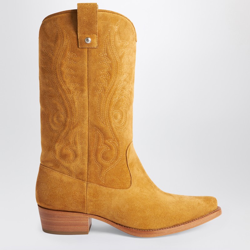 1989 Studio Brown Cowboy Boots In Brown