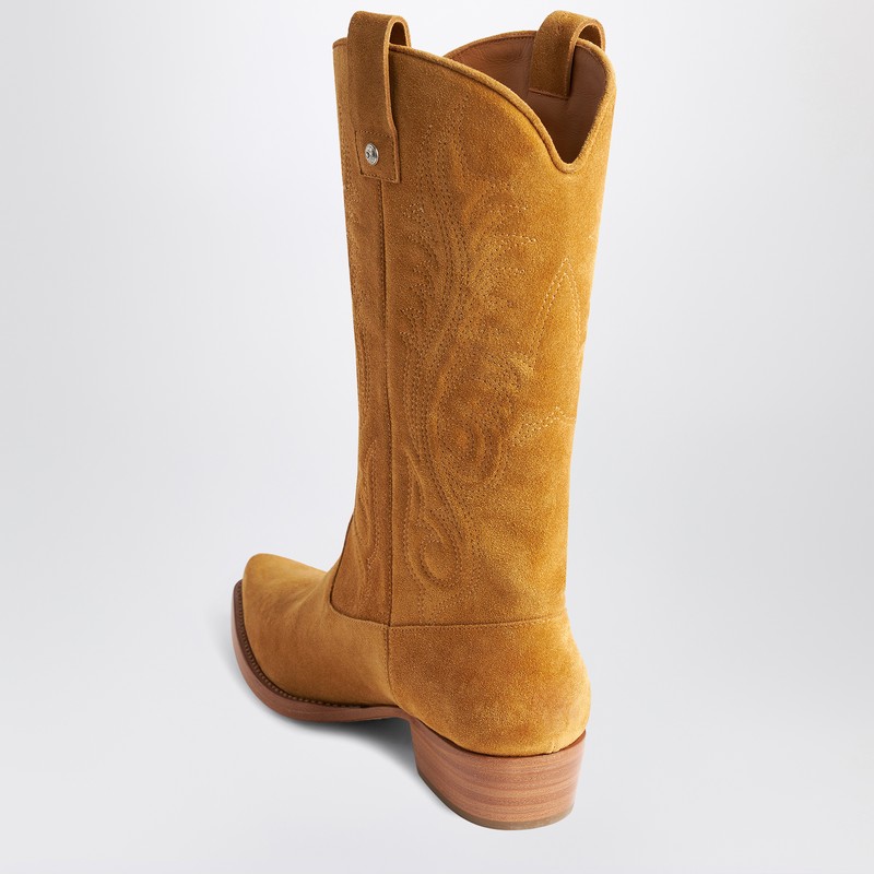 1989 Studio Brown Cowboy Boots In Brown
