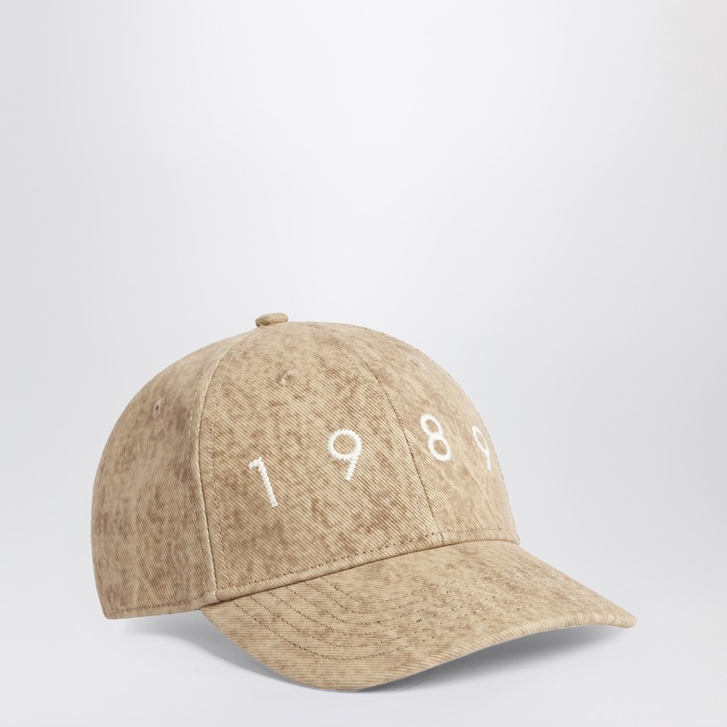 1989 Studio Baseball Cap Denim Flock 1989 Camo In Beige