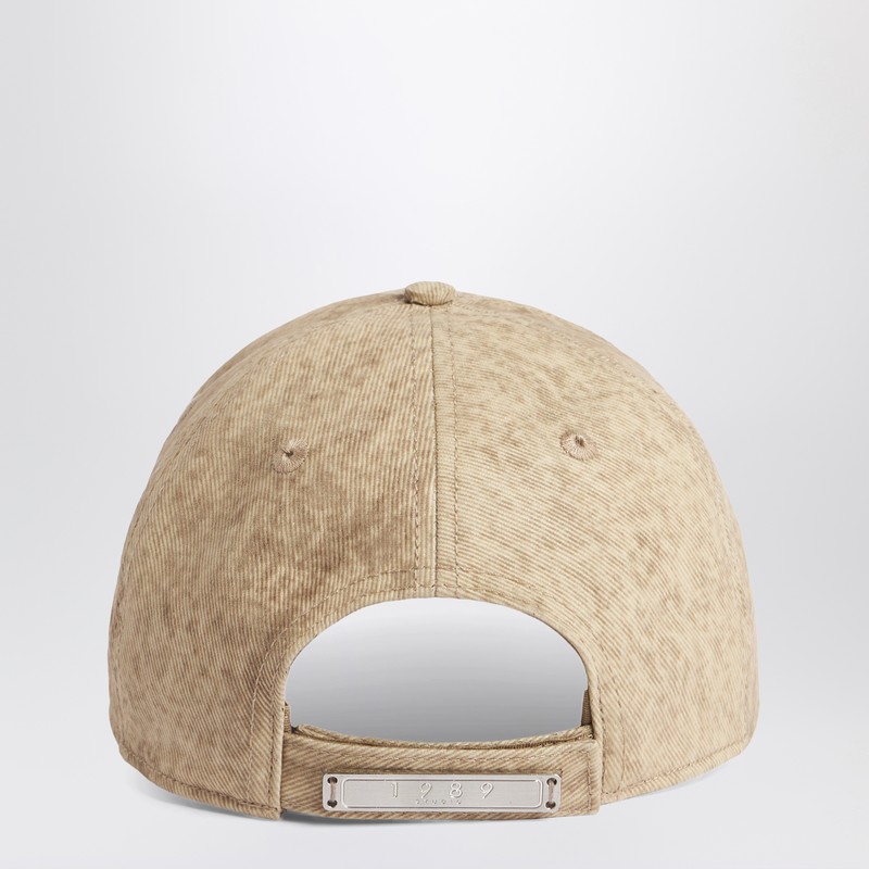 1989 Studio Baseball Cap Denim Flock 1989 Camo In Beige