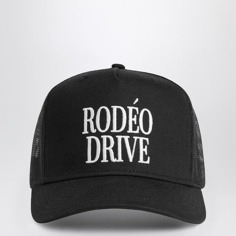 1989 Studio Rodeo Drive Trucker Cap In Black