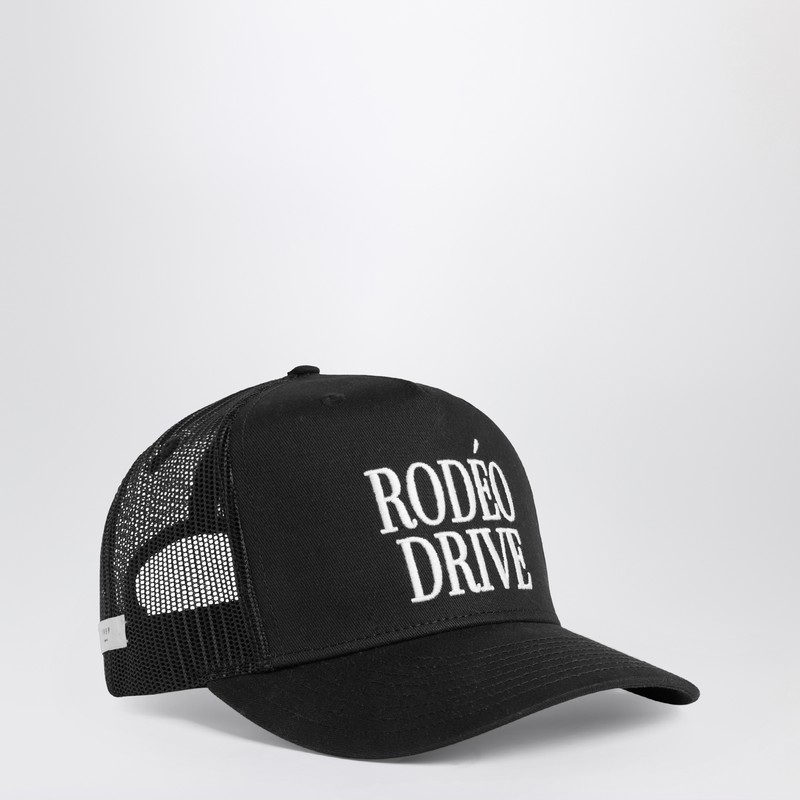 1989 Studio Rodeo Drive Trucker Cap In Black