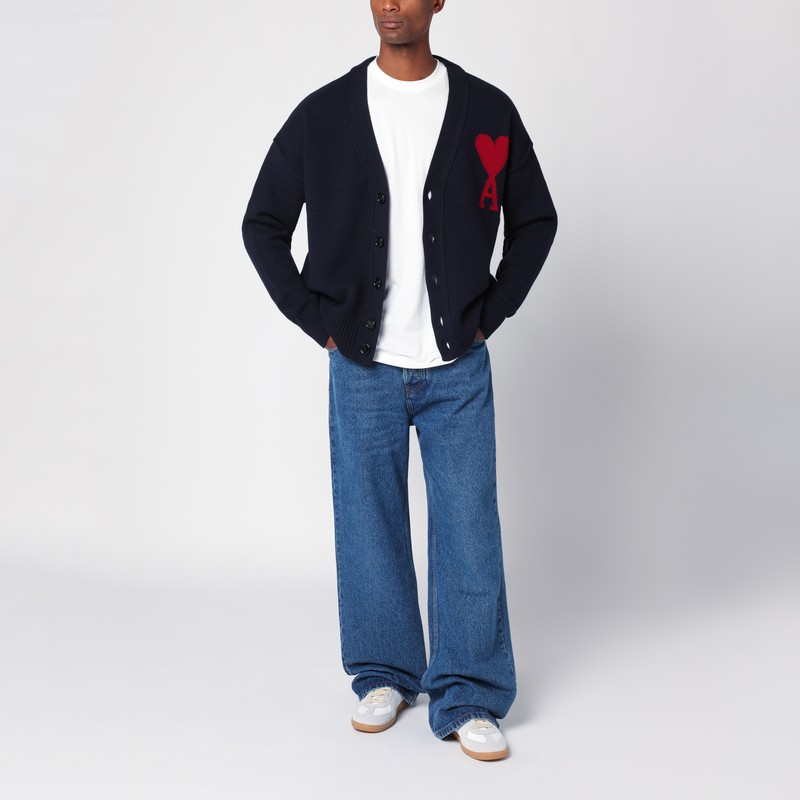 Ami Alexandre Mattiussi Ami Paris Sweaters In Blue