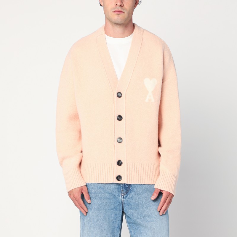 Light beige wool cardigan Ami De Coeur