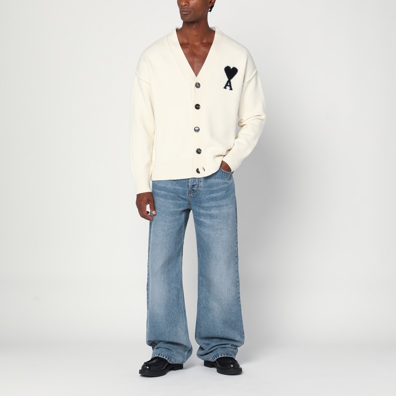 Ami Alexandre Mattiussi Ami Paris Sweaters In White