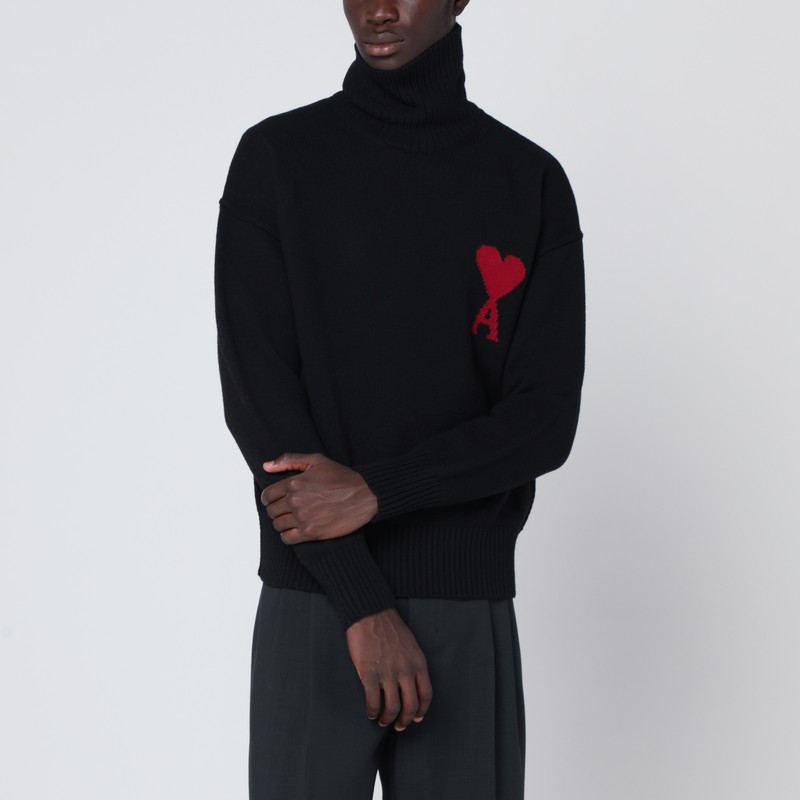Black turtleneck Ami De Coeur sweater