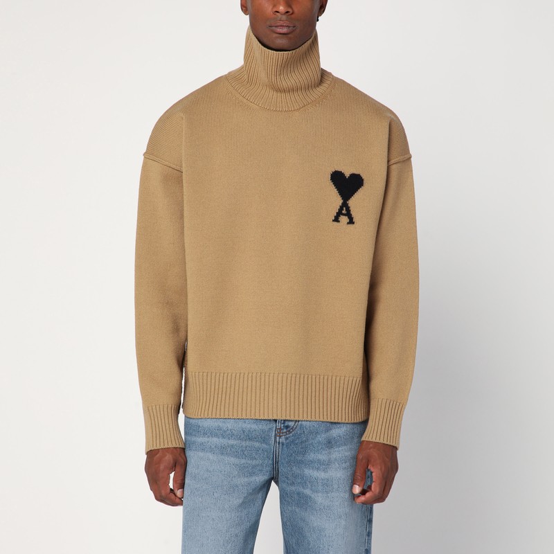 Camel Ami De Coeur turtleneck sweater