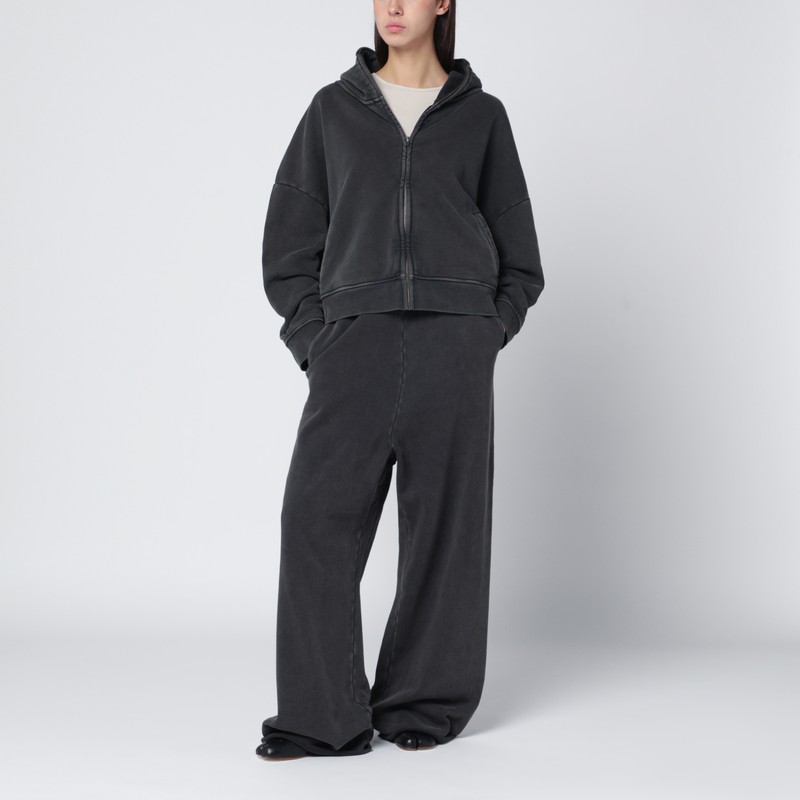 Entire Studios Zip Hoodie With Hood And Long Sleeves In Black