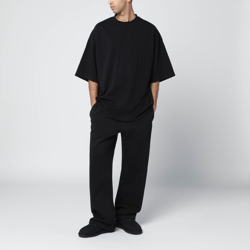 Entire Studios Black Boxy T-shirt In Black