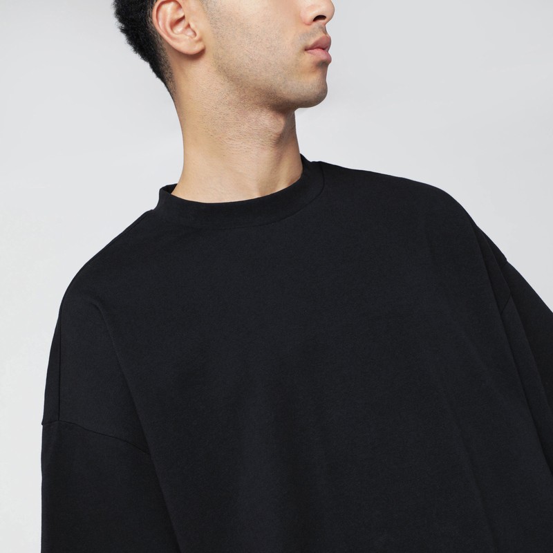 Entire Studios Black Boxy T-shirt In Black