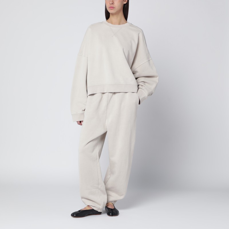 Entire Studios White Cotton Joggers In White