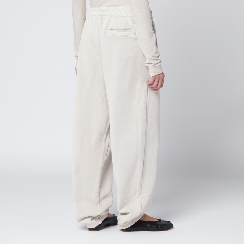 Entire Studios White Cotton Joggers In White