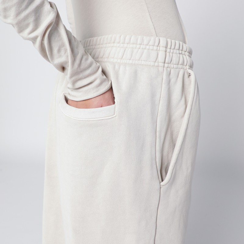 Entire Studios White Cotton Joggers In White