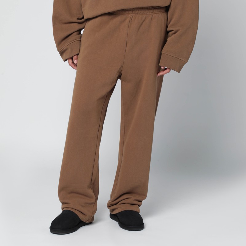 Entire Studios Brown Cotton Joggers In Sand