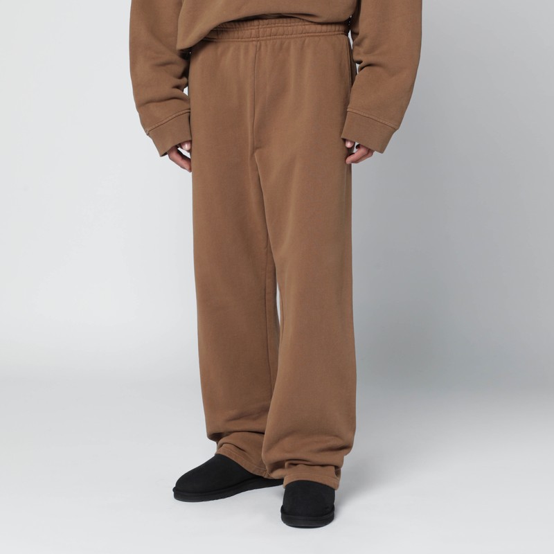 Entire Studios Brown Cotton Joggers In Sand