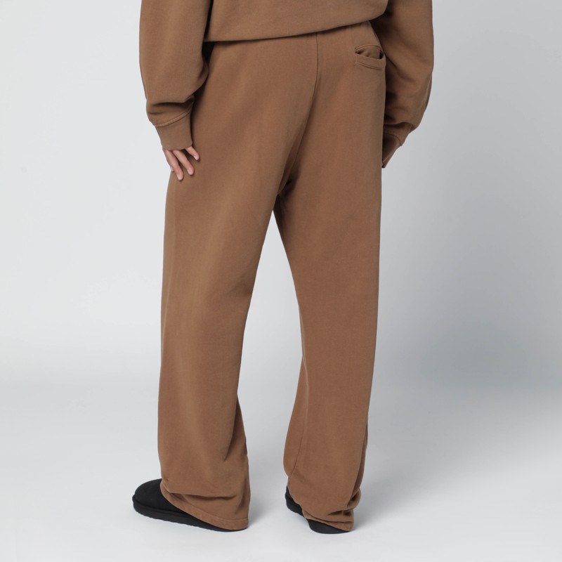 Entire Studios Brown Cotton Joggers In Sand