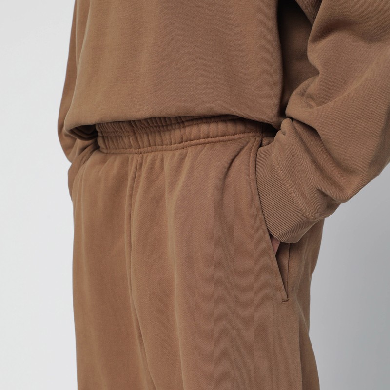 Entire Studios Brown Cotton Joggers In Sand