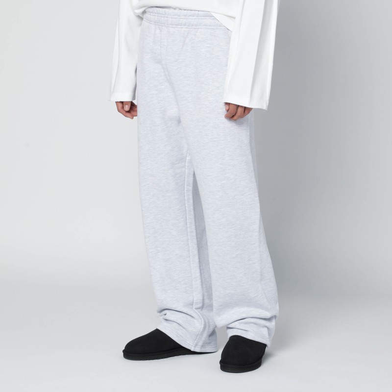 Entire Studios Light Grey Cotton Joggers In White