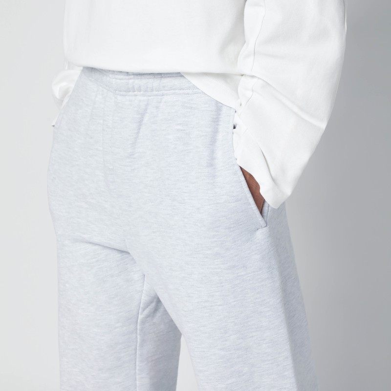 Entire Studios Light Grey Cotton Joggers In White
