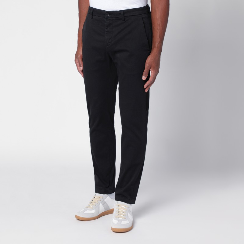 Department Five Department 5 Black Cotton Trousers In Black