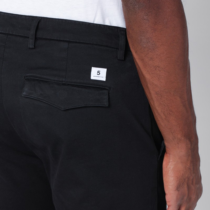 Department Five Department 5 Black Cotton Trousers In Black