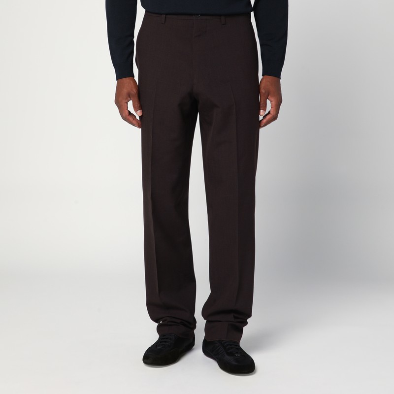 Brown wool trousers