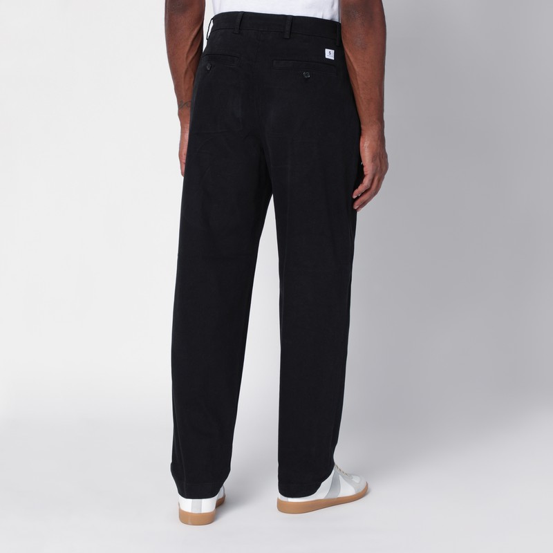 Department Five Department 5 Black Cotton Trousers In Black