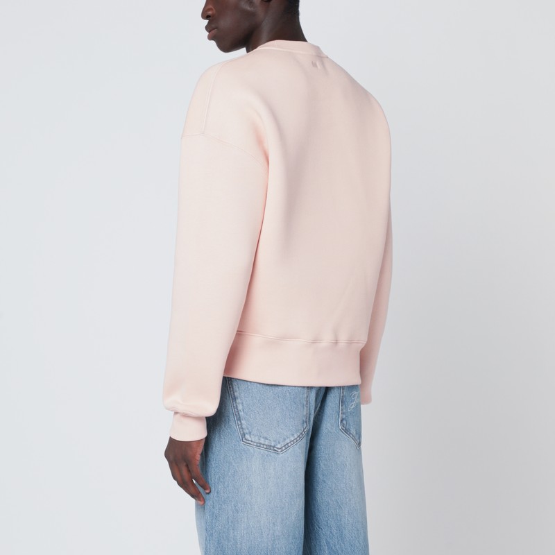 Ami Alexandre Mattiussi Blush Pink Ami De Coeur Sweatshirt In Pink