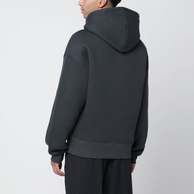 Ami Alexandre Mattiussi Charcoal Grey Ami De Coeur Sweatshirt In Gray