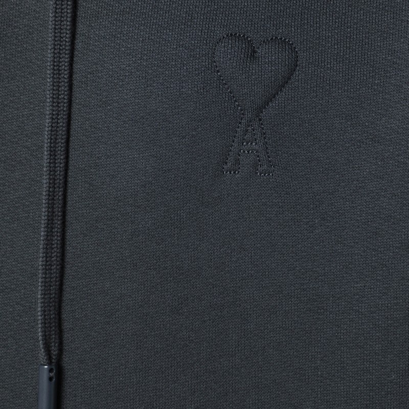 Ami Alexandre Mattiussi Charcoal Grey Ami De Coeur Sweatshirt In Gray