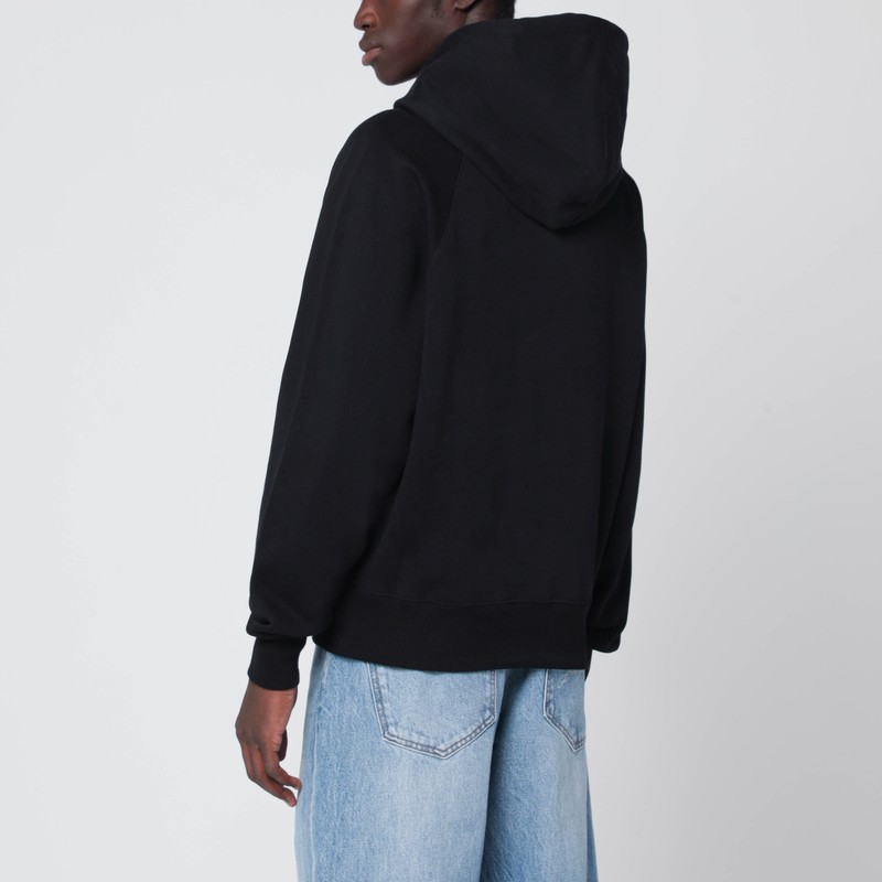 Ami Alexandre Mattiussi Black Ami De Coeur Hoodie In Black
