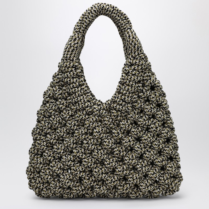 Hibourama Vannifique Maxi Bag In Multicolor Velvet In Multi