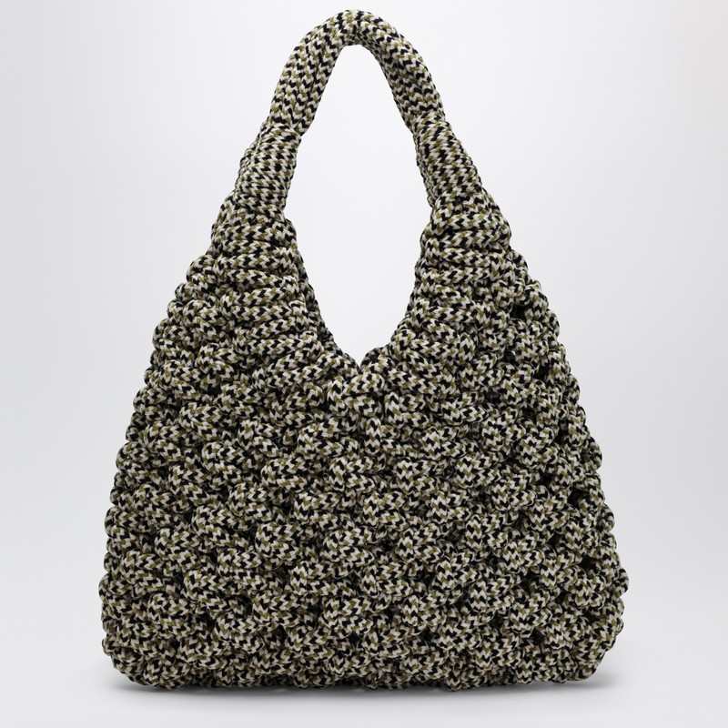 Hibourama Vannifique Maxi Bag In Multicolor Velvet In Multi