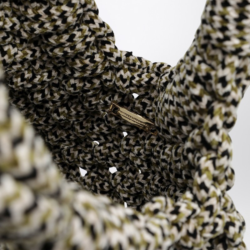 Hibourama Vannifique Maxi Bag In Multicolor Velvet In Multi