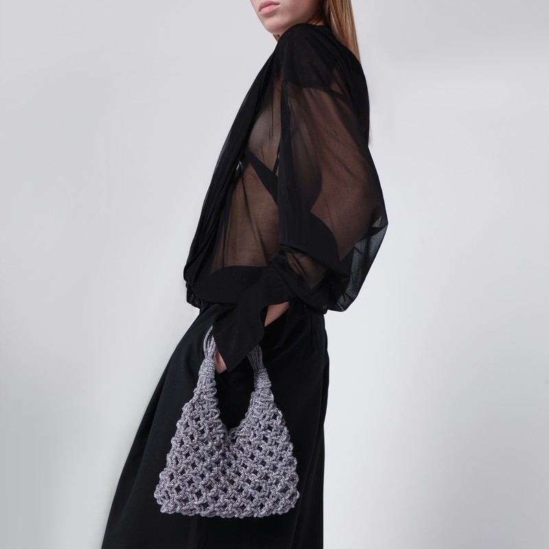 Hibourama Violet Vannifique Small Bag With Crystals In Purple