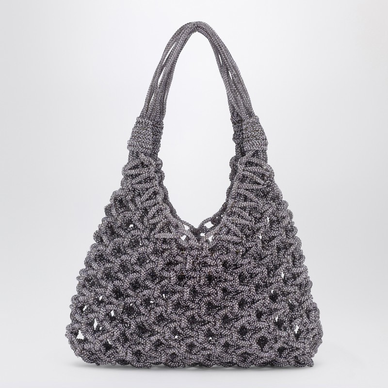 Hibourama Violet Vannifique Small Bag With Crystals In Purple