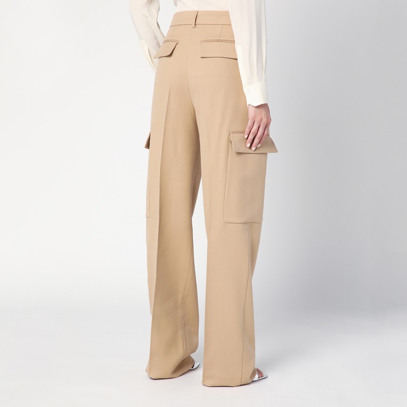 Sportmax Caramel-coloured Cargo Trousers In Beige