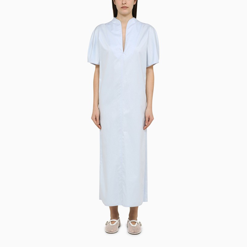 Margaux Lonnberg Margaux Lönnberg Light Blue Cotton Long Vic Dress In Blue