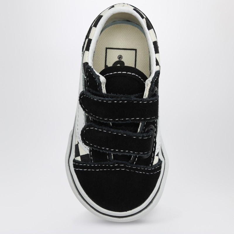 Vans Old Skool Sneakers White/black With Check Pattern In Multicolor
