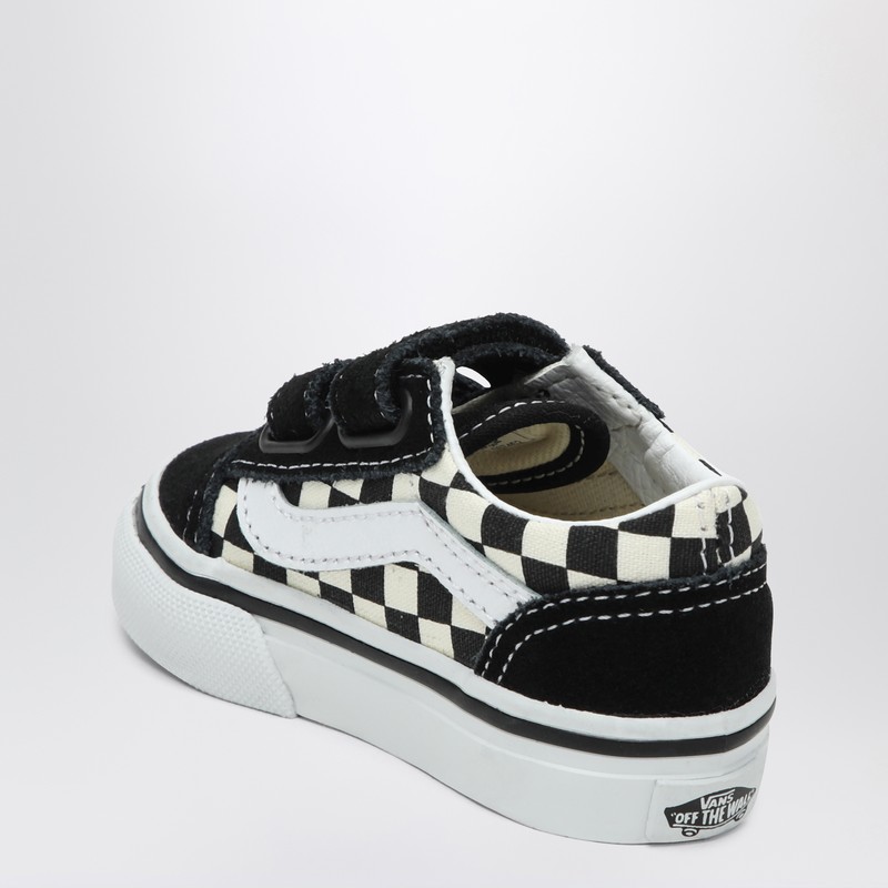 Vans Old Skool Sneakers White/black With Check Pattern In Multicolor